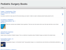 Tablet Screenshot of pediatricsurgerybooks.com
